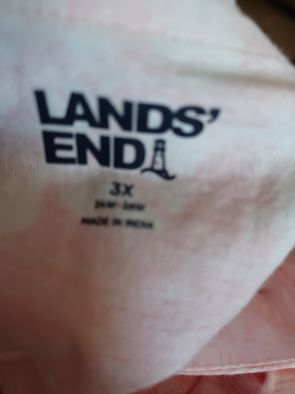 Lands' End Pink Tropical V-Neck Sleeveless Tunic - Picture 8 of 9